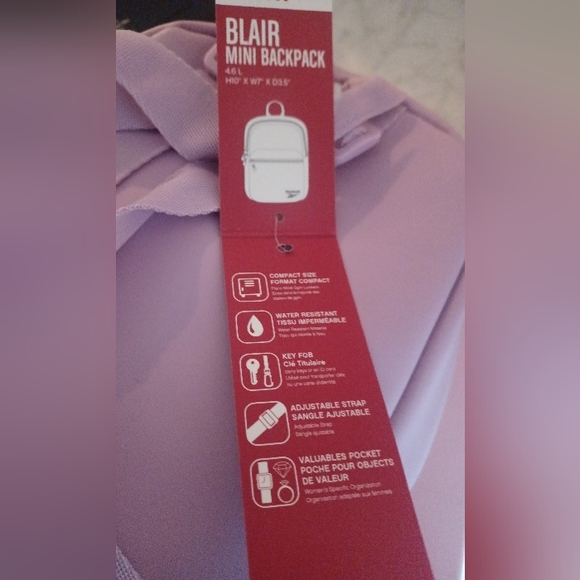 Mini Reebok Purple Backpack - Picture 5 of 5